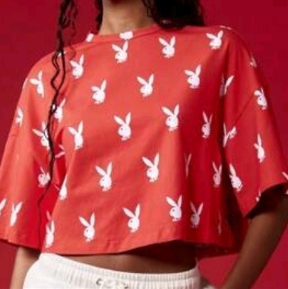 PLAYBOY White Athletic Women's Shorts